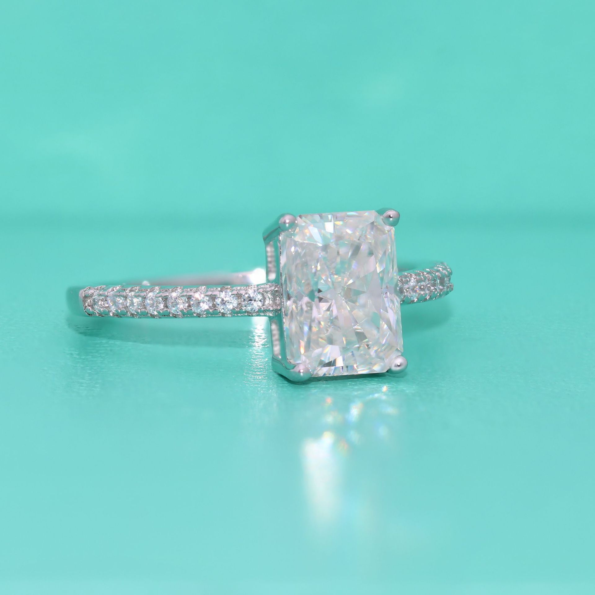 S925 Moissanite Rings Women Wedding Rings